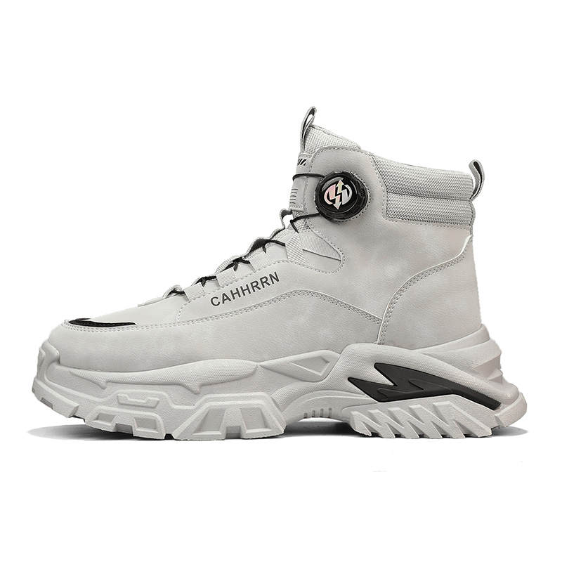 PLAY COBBLER Combat Boots Men's Black/Yellow/Gray