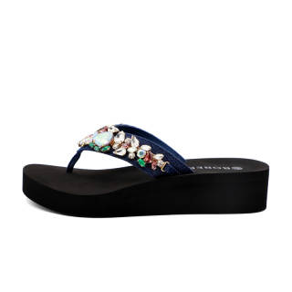 BOREE Quiet Slip Resistant Quiet Slip Resistant Flip Flops Women's Black