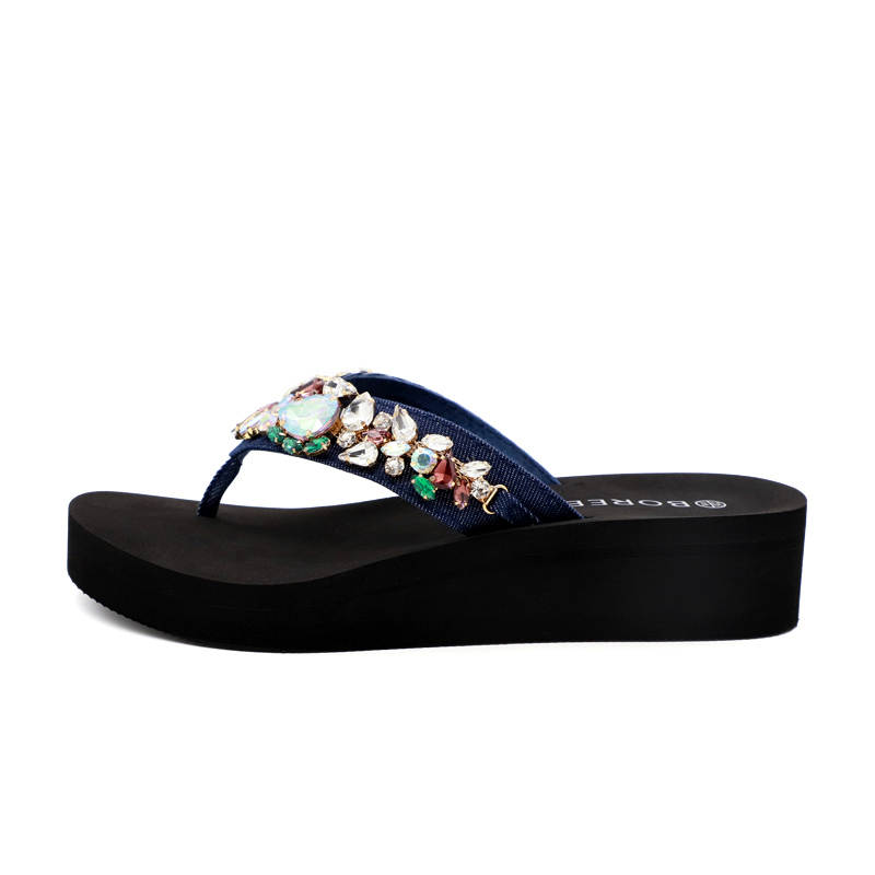 BOREE BOREE Quiet Slip Resistant Quiet Slip Resistant Flip Flops Women's Black