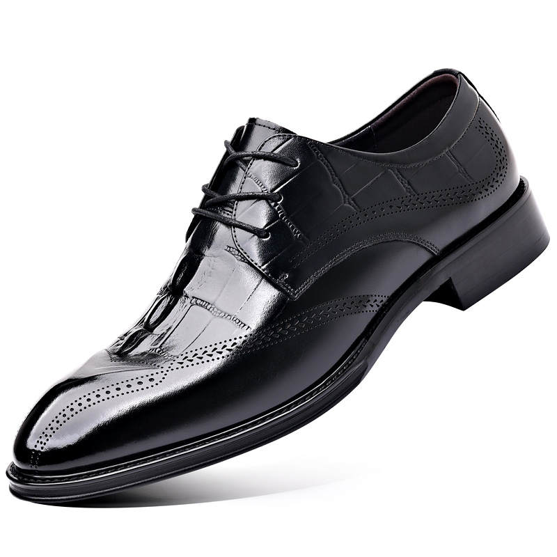 POPULAR ROUSE PR Top Grain Cow Leather Dress Shoes Men's