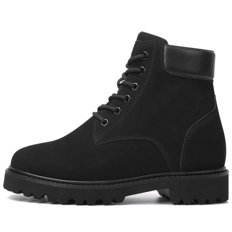 He Jinchang Short Combat Boots Women's Black