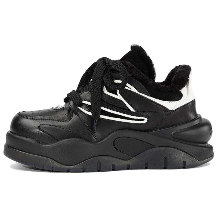 DIBO Platform Fleece Lined, Versatile Lace Up Mid top Casual Shoes Women's