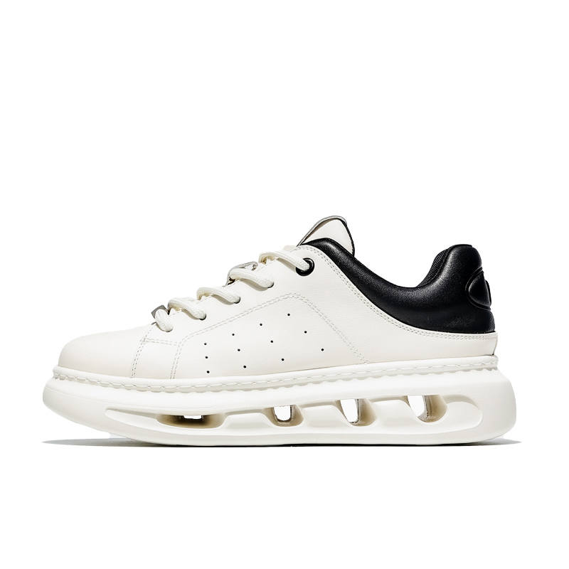 MOERBAI Top Grain Cow Leather Breathable Lightweight Breathable And Lightweight Low top Casual Shoes Unisex