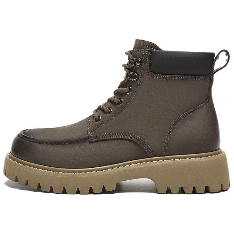BASTO BASTO Cow Leather 12cm Combat Boots 4cm Men's