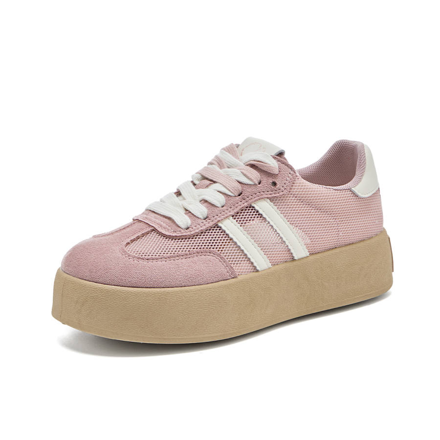 La Chapelle Anti Slip Wear Resistant Skateboard Shoes Women's Pink