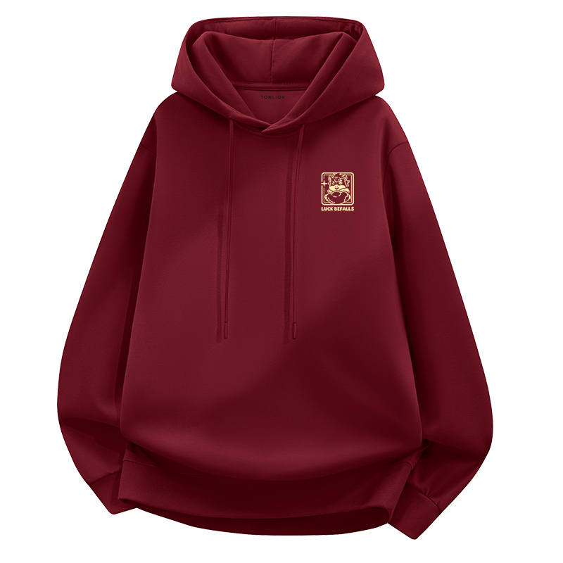 Tonlion Sweatshirts Unisex Hooded Moderate