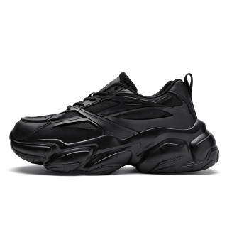 Pina Chunky Sneakers Unisex Low Top Black White