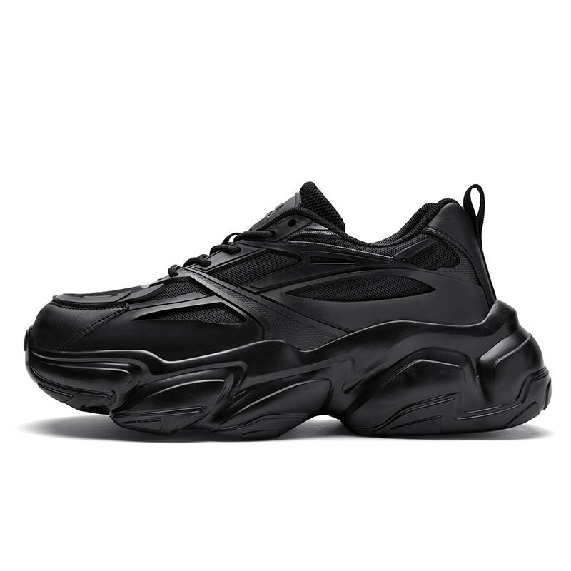 Pina Chunky Sneakers Unisex Low Top Black White