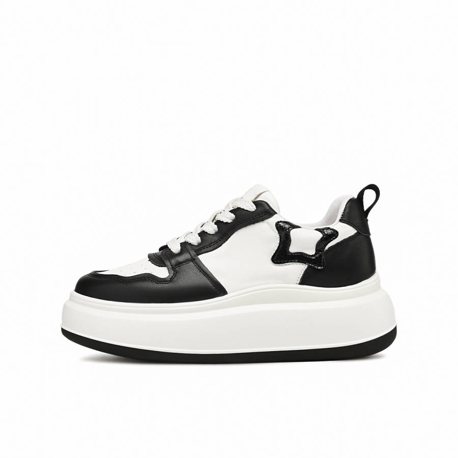 BOERDIQI Top Grain Cow Leather Low top Skateboard Shoes Women's