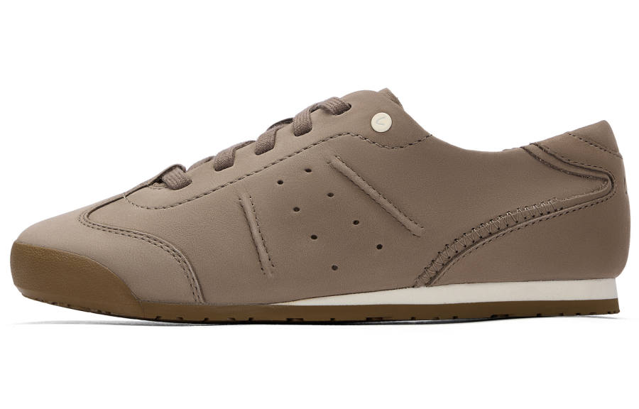 Clarks Cow Leather Abrasion Resistant Low top Casual Shoes Women's Brown