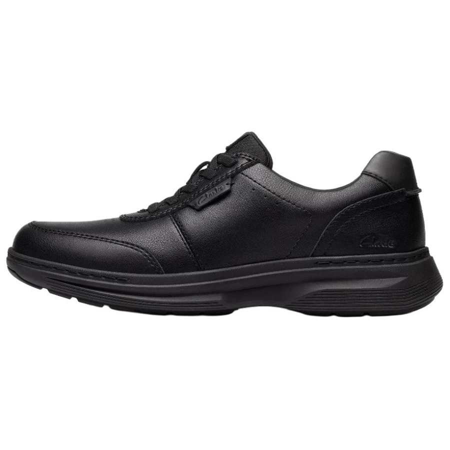 Clarks Craftwell Lace Leather Low top Casual Shoes Men's Black