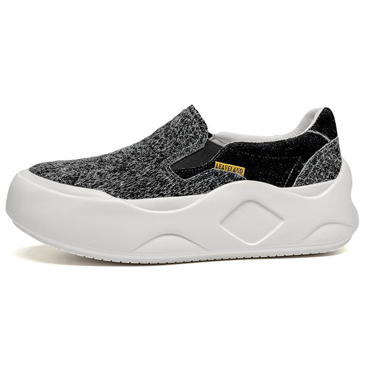 LEAVELAND Cow Split Leather Low top Casual Shoes Men's