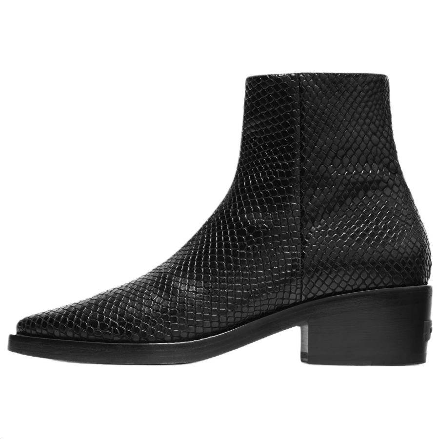 Fear Of God Santa Fe Snake Skin Ankle Boots Unisex Black
