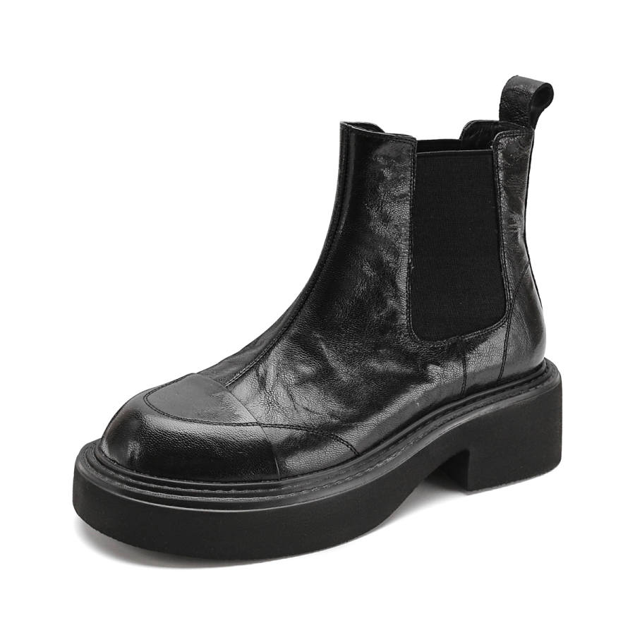 Safiya Sheepskin, Platform Trendy Casual Fashion, Everyday Commute Versatile Comfortable, Fleece Lined Thermal 12.5cm