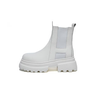 CHAOSHU Chelsea Boots Men's White/Black