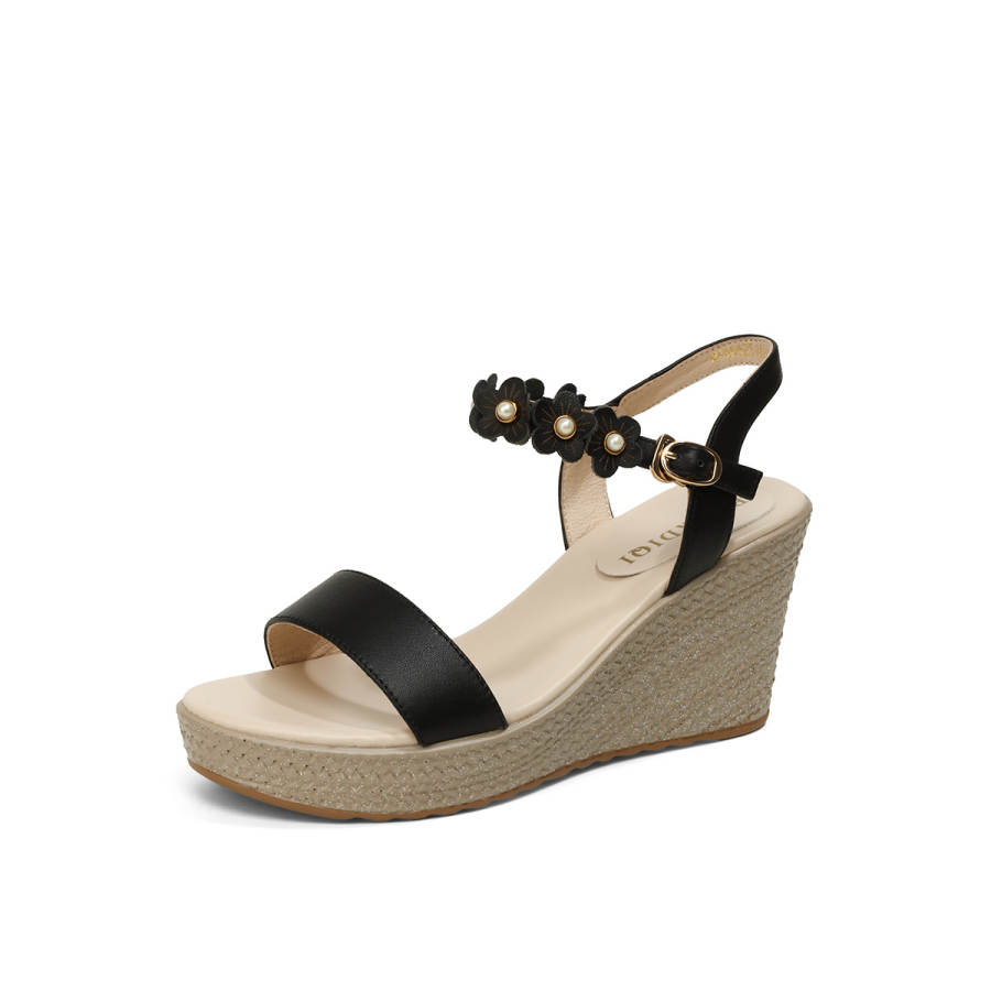 BOERDIQI Top Grain Cow Leather One Strap Sandals Women's