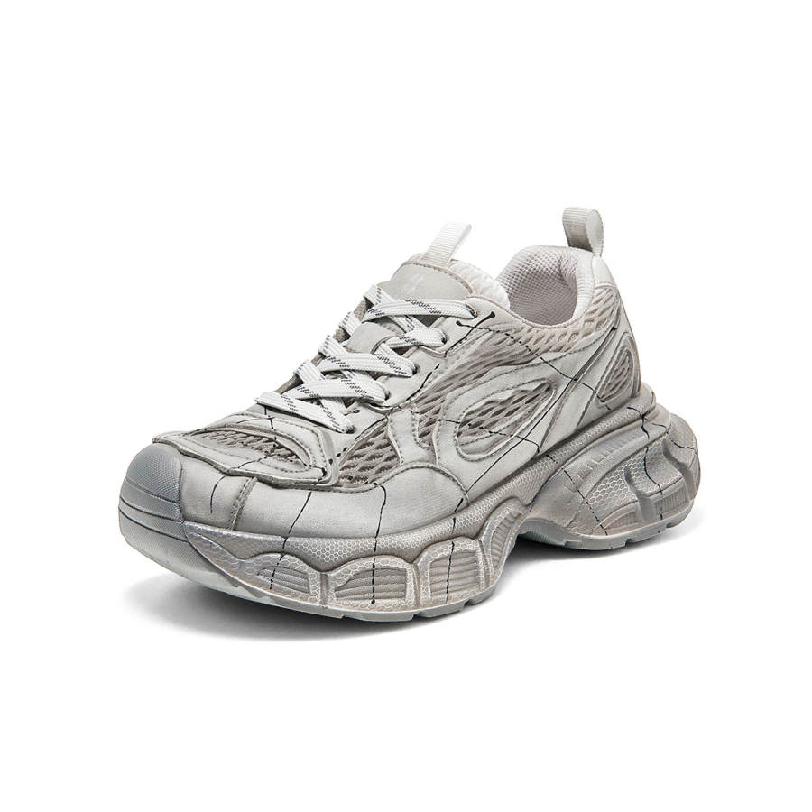 Spider King Synthetic Leather Low top Chunky Sneakers Women's