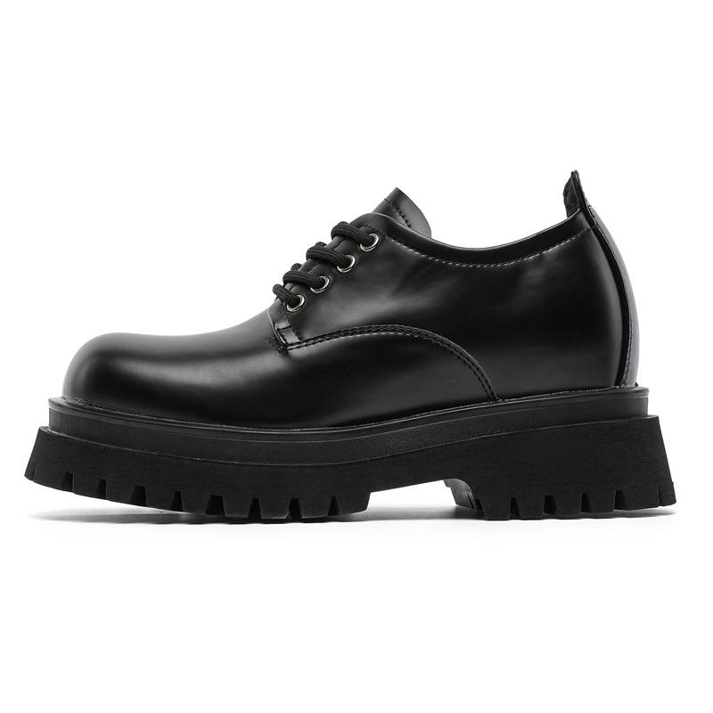 JIETEGONGYANG Microfiber Leather Low top Casual Shoes Men's Black