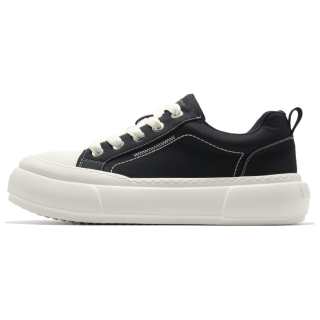 MOXU Slip Resistant Slip Resistant Low top Skateboard Shoes Unisex Black