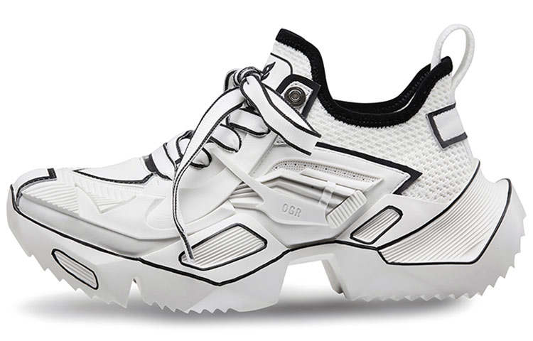 OGR Chunky Sneakers Unisex Low Top Sketch White