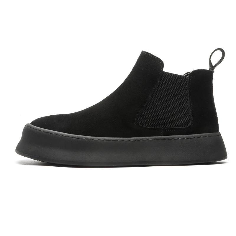 CHILANG Cow Suede Short Chelsea Boots Men's