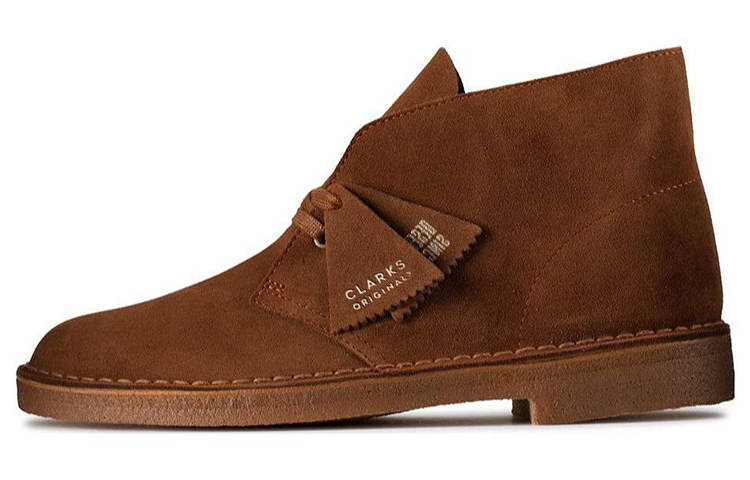 Clarks Clarks Round Toe Lace-Up Desert Boots