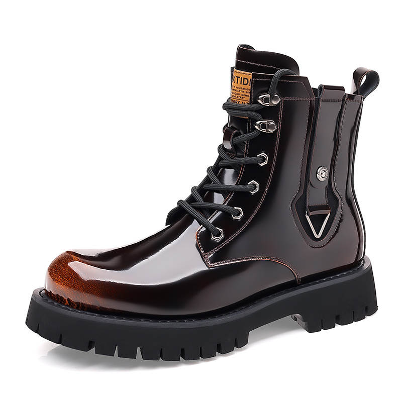 LUOMENG LUOMENG Combat Boots Men's Brown, Black