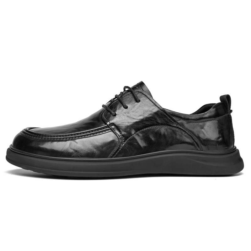 SEPTWOLVES Top Grain Cow Leather Dress Shoes Men's Black