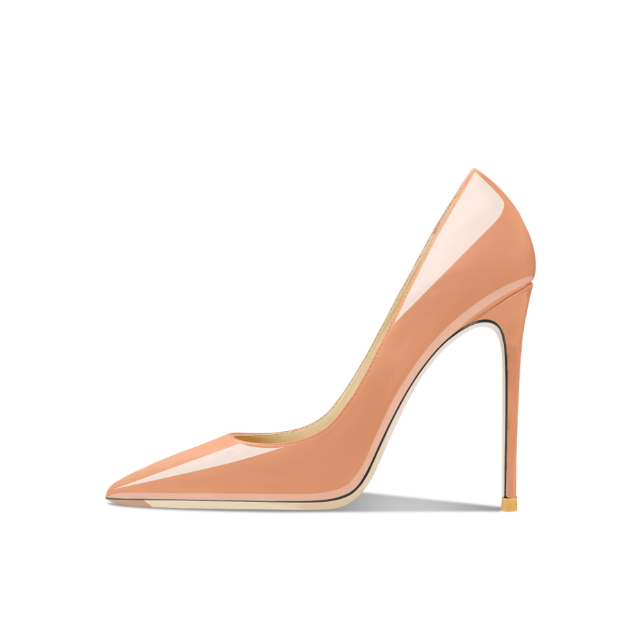 Siwei Slim Heel High Heels Women's Flesh Pink