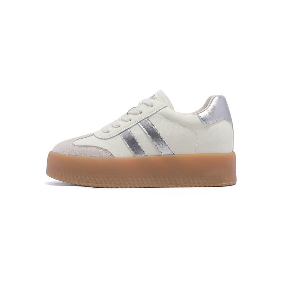 RED DRAGONFLY Synthetic Leather Low top German Army Trainers Women's
