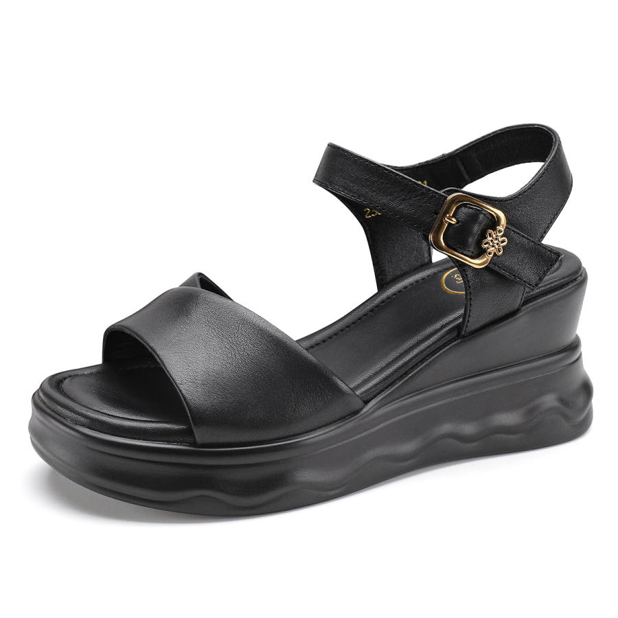 Safiya Cow Leather One Strap Sandals Women's