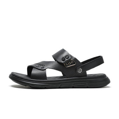 AIBAOLUO Beach Sandals Men's Black/Brown