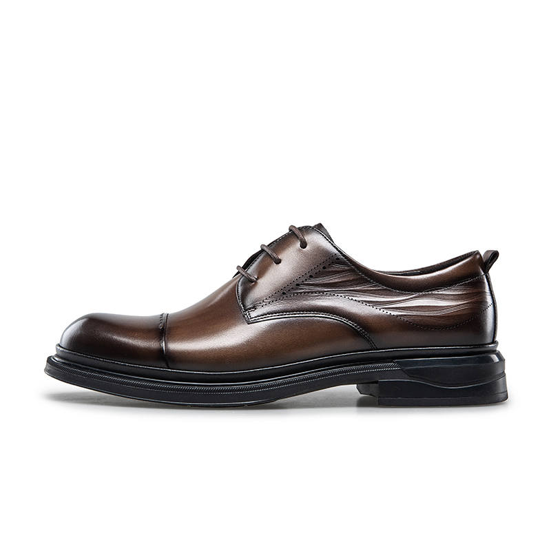 KANGNAI Casual Leather Shoes Men's Low Top