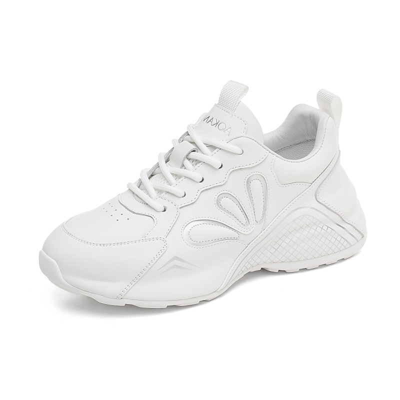 AOKANG Cow Leather Low top Casual Shoes Women's Ecru