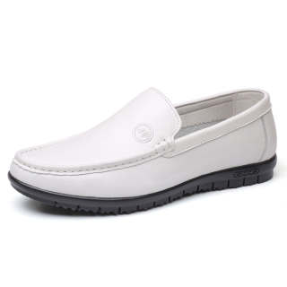 KAQIAODI Casual Leather Shoes Men's Low Top Black