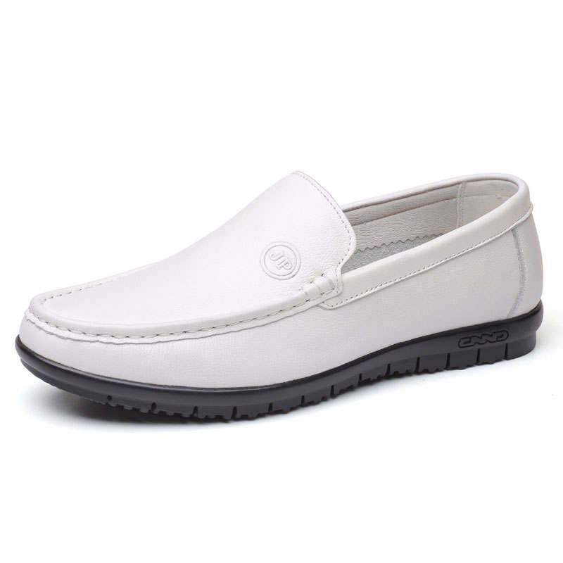 KAQIAODI Casual Leather Shoes Men's Low Top Black