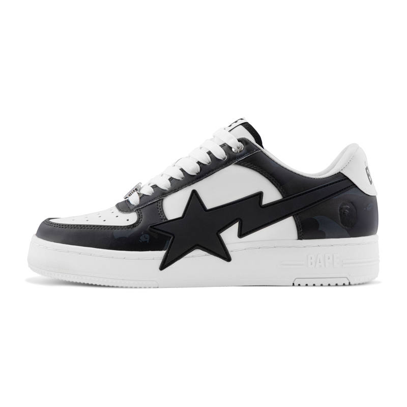 A BATHING APE A Bathing Ape star-appliqué sneakers