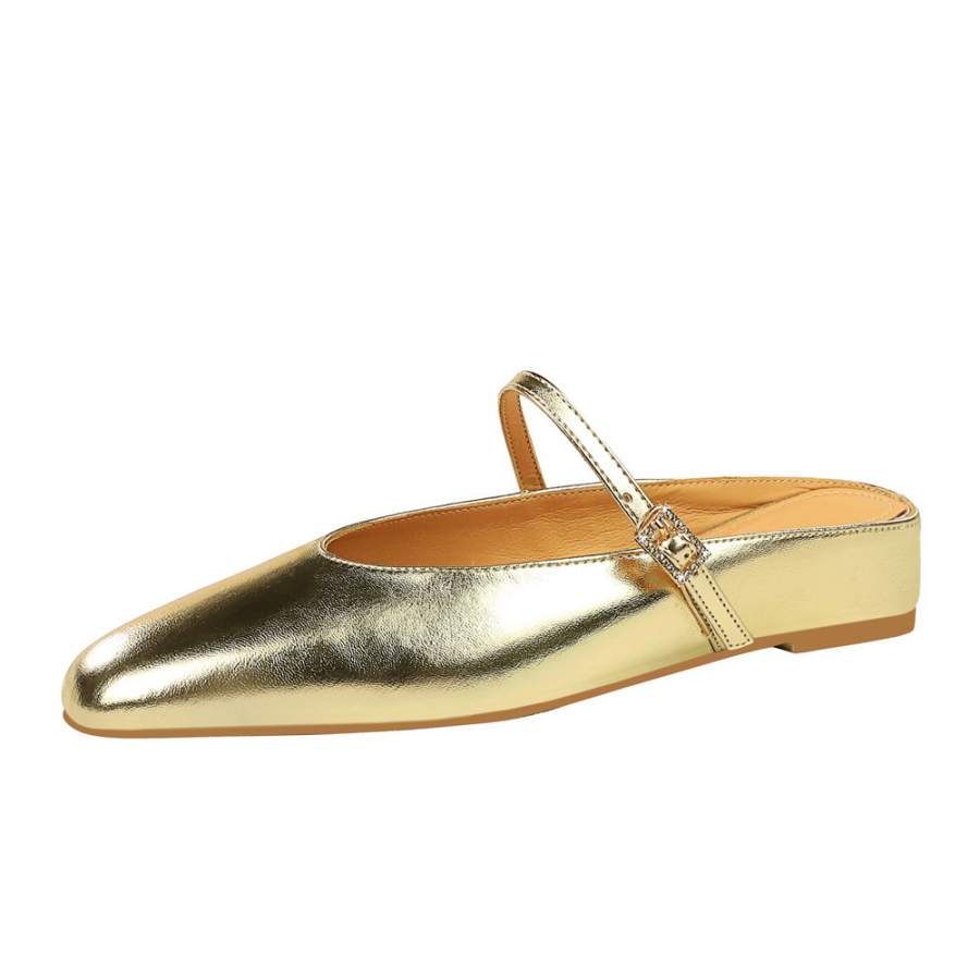 QITUMAUL Rubber Sole Abrasion Resistant Slip Resistant Closed Toe Slippers Women's