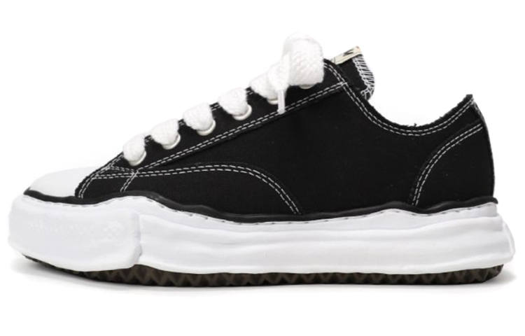 MIHARA YASUHIRO Peterson Og Sole Canvas Low Canvas Low top Stylish Skateboarding Shoes Unisex Black