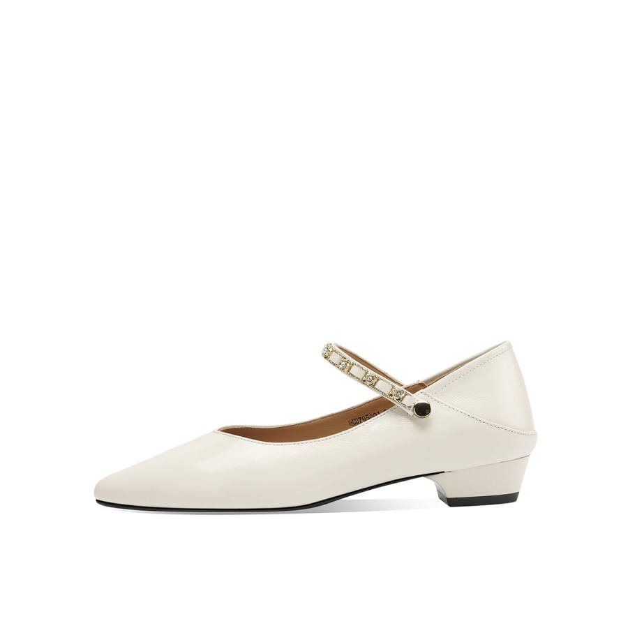 BOERDIQI Top Grain Cow Leather Mary Jane Shoes Women's