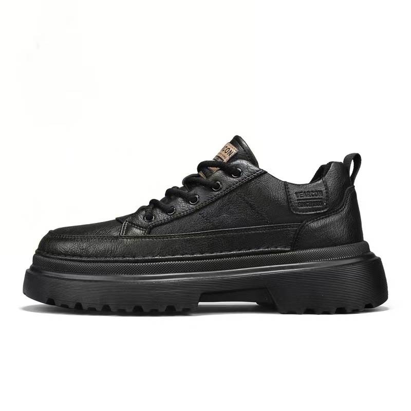 YEARCON Fleece Lined Thermal Vintage Height Increasing 5CM Casual Shoes Men's
