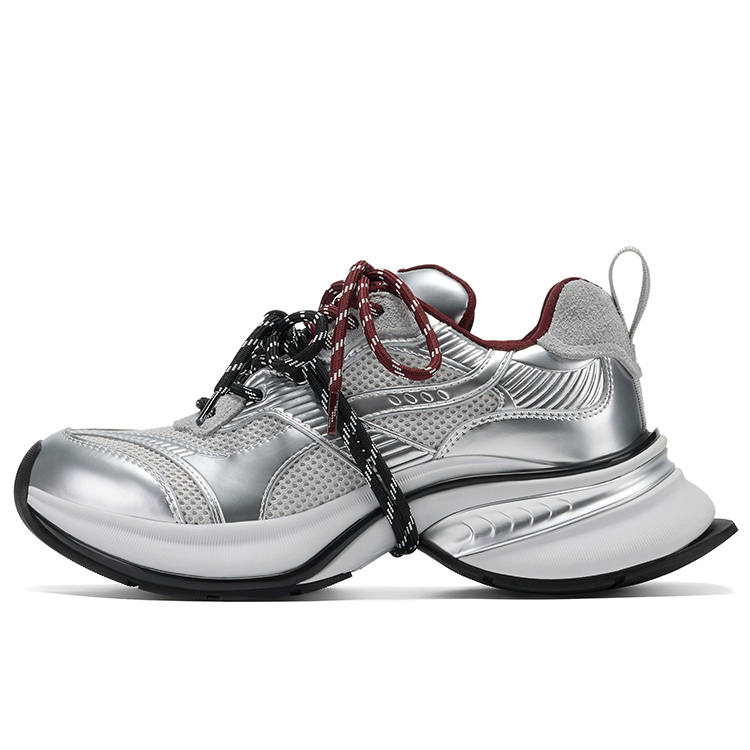 GG-CC GG CC Height Increasing Low top Platform Chunky Sneakers Women's