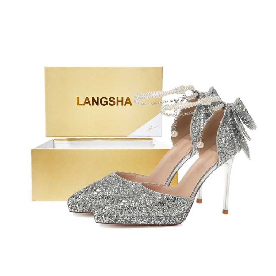 Lanza Microfiber Leather Slim Heel High Heels 10.5cm Women's