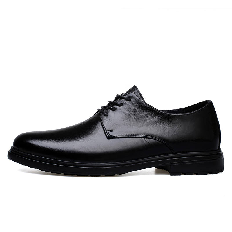 Qiandongmeili Top Grain Cow Leather Casual Shoes Men's