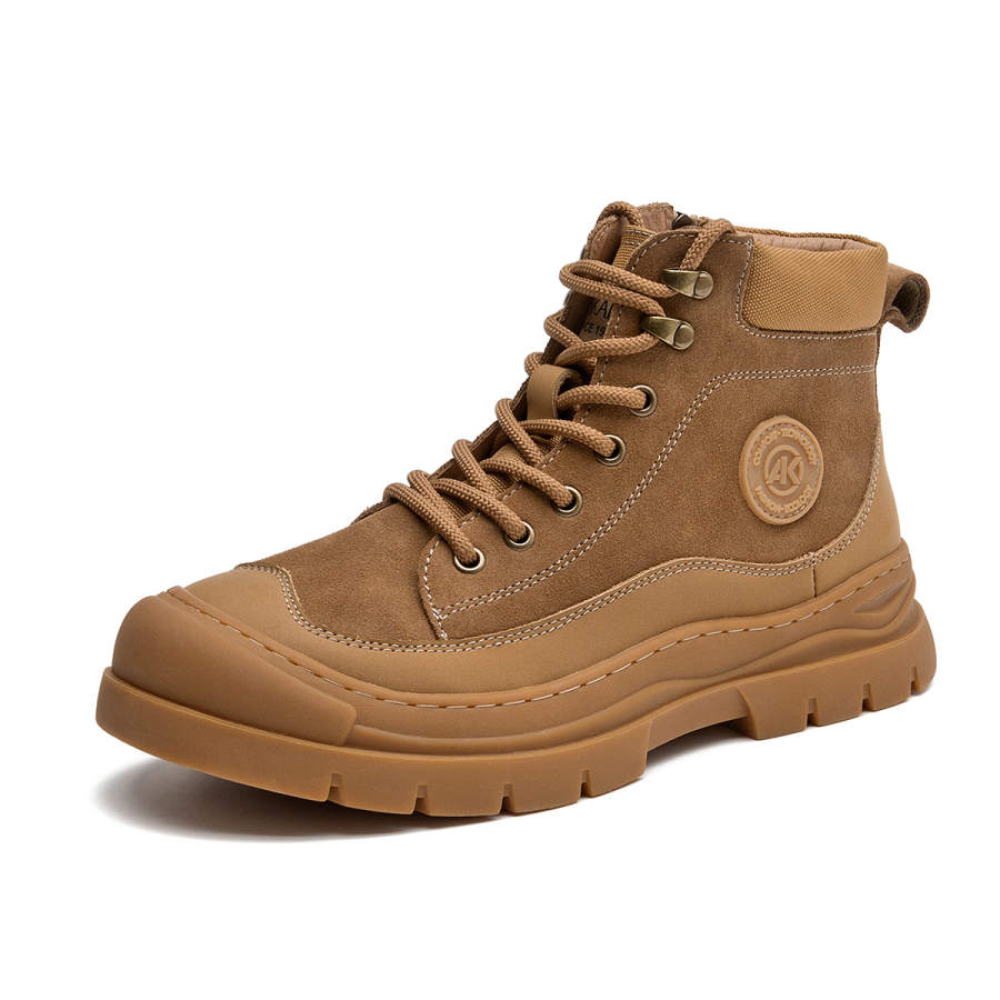AOKANG AOKANG Yellow Boots Crew Martin Boot 3.6CM Men's