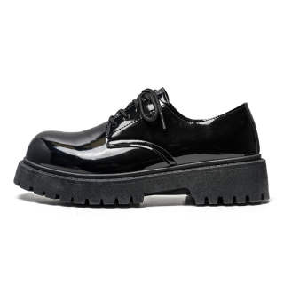Medd Casual Leather Shoes Unisex Black
