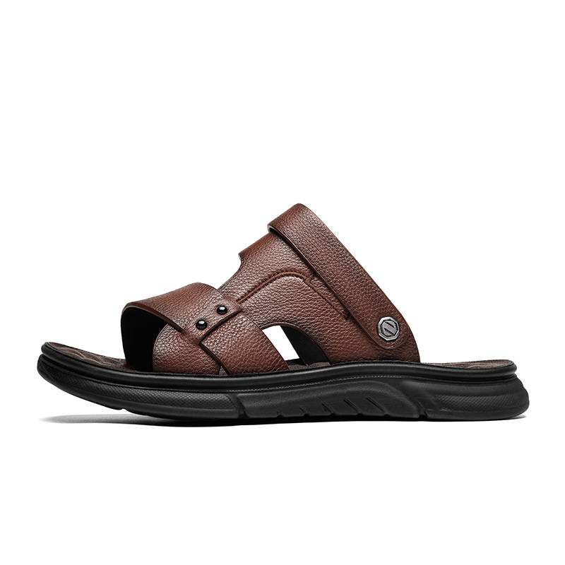 CALIFBULL Beach Sandals Men's Black/Brown