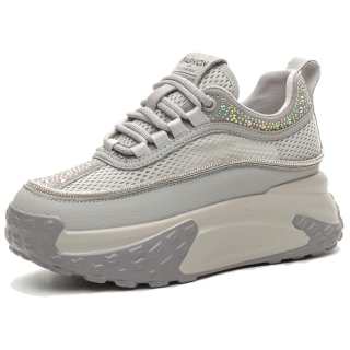 JIJILANGPIN Cow Split Leather Low top Casual Shoes Women's