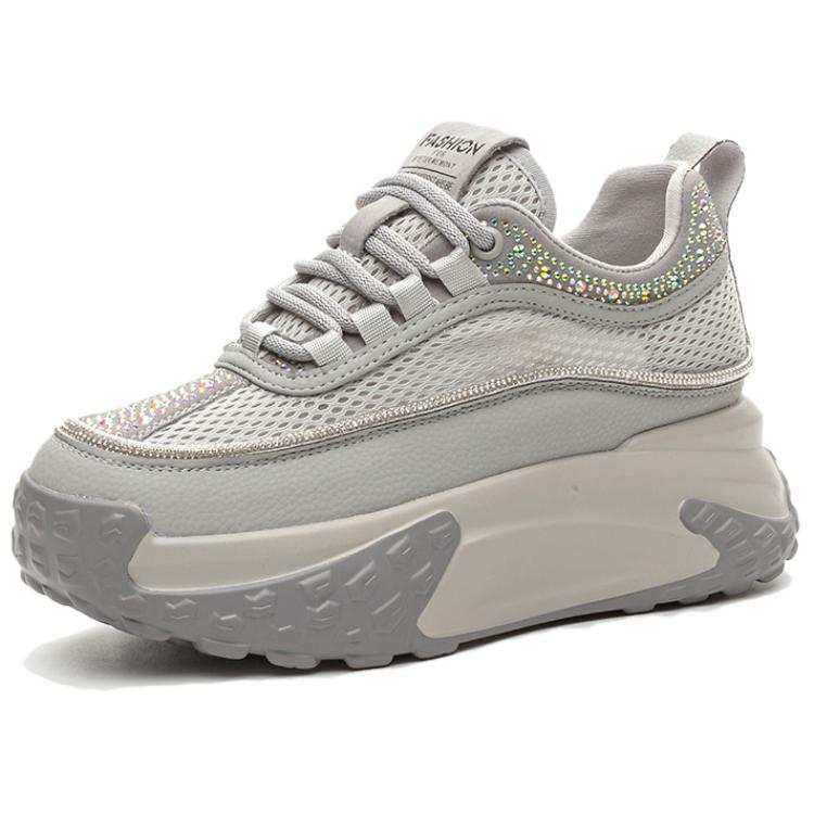 JIJILANGPIN Cow Split Leather Low top Casual Shoes Women's