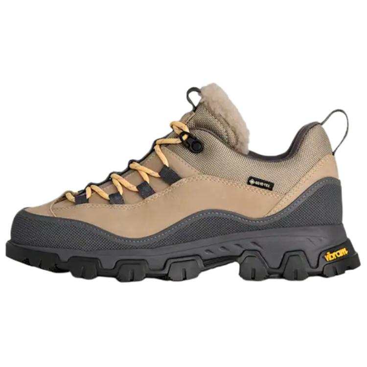 UGG MetroTrek Hiker Leather Wear resistant And Waterproof Low top Mountaineering & Hiking Shoes Women's Pebble Gray